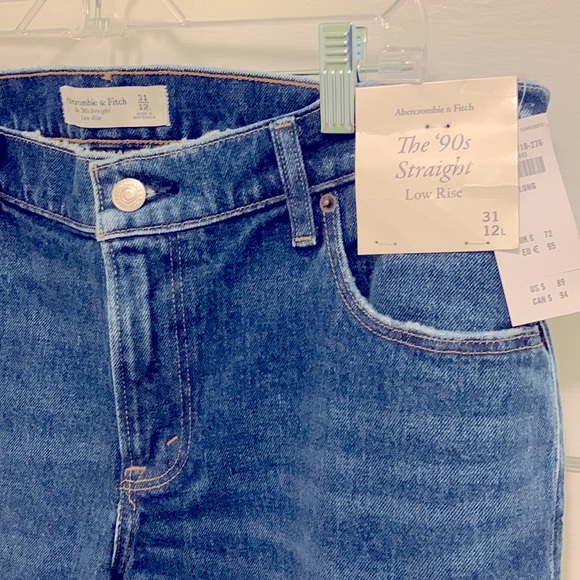 Abercrombie & Fitch women’s jeans ‘The 90’s Straight’ 12 - Picture 2 of 7